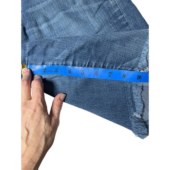 Paige Monte Boot Cutoff Shorts 30 Y2K‎ Denimcore Raw Hem Made in USA Denimcore - Picture 13 of 13